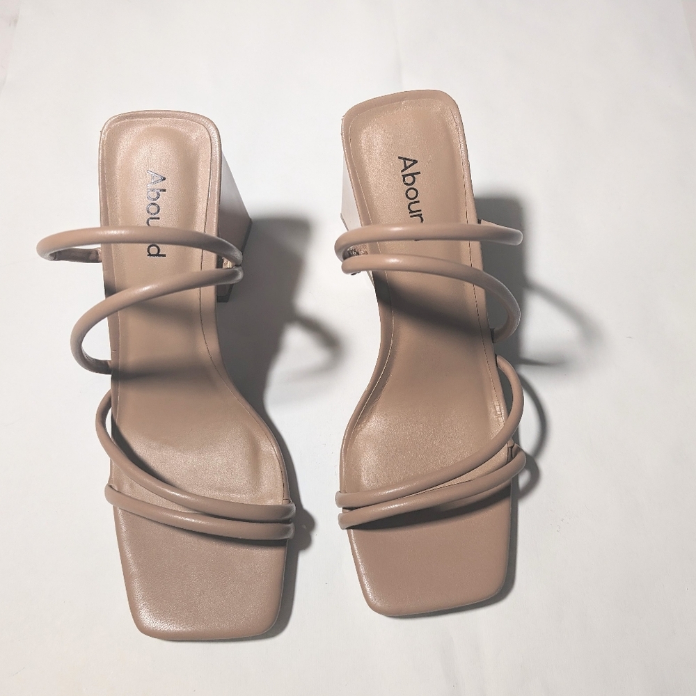 Abound austyn strap sandal sz. 9 tan